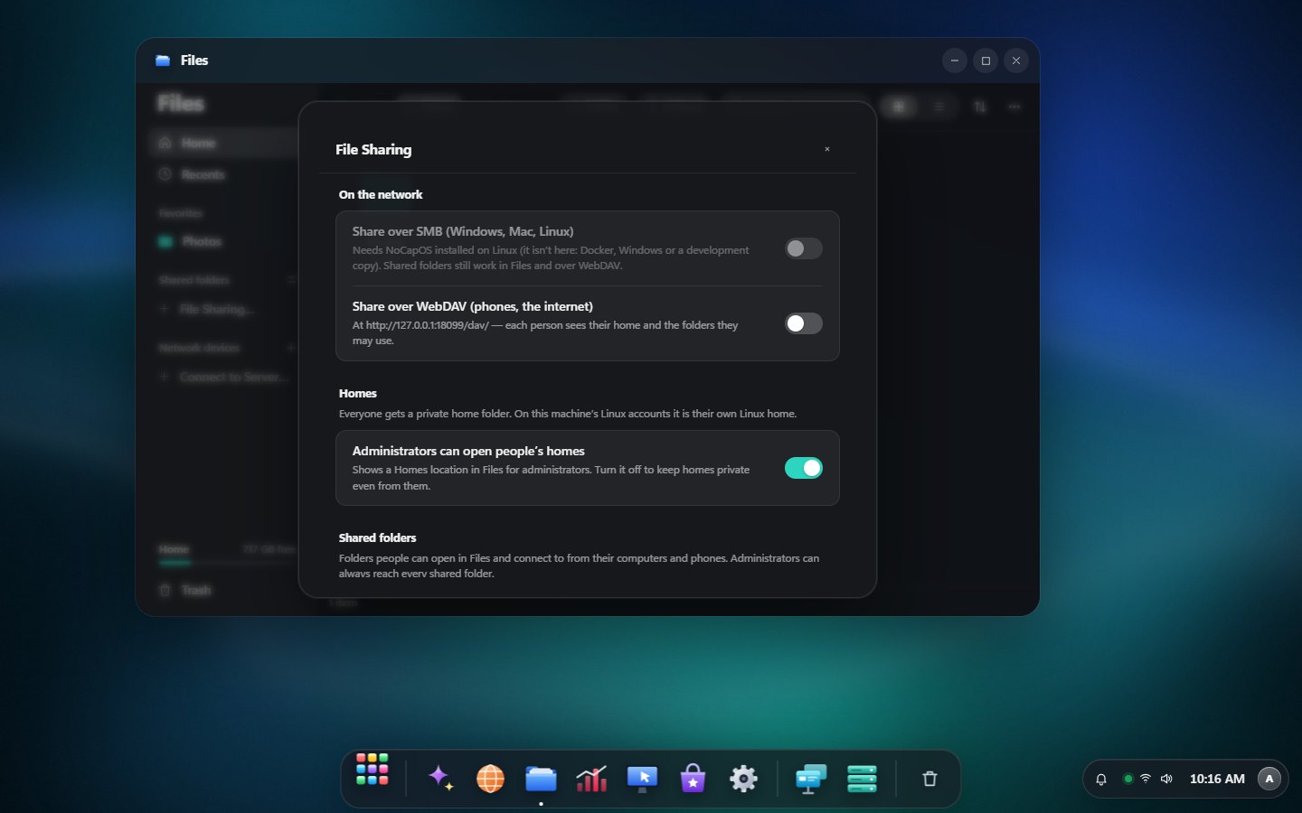 File Sharing in Files